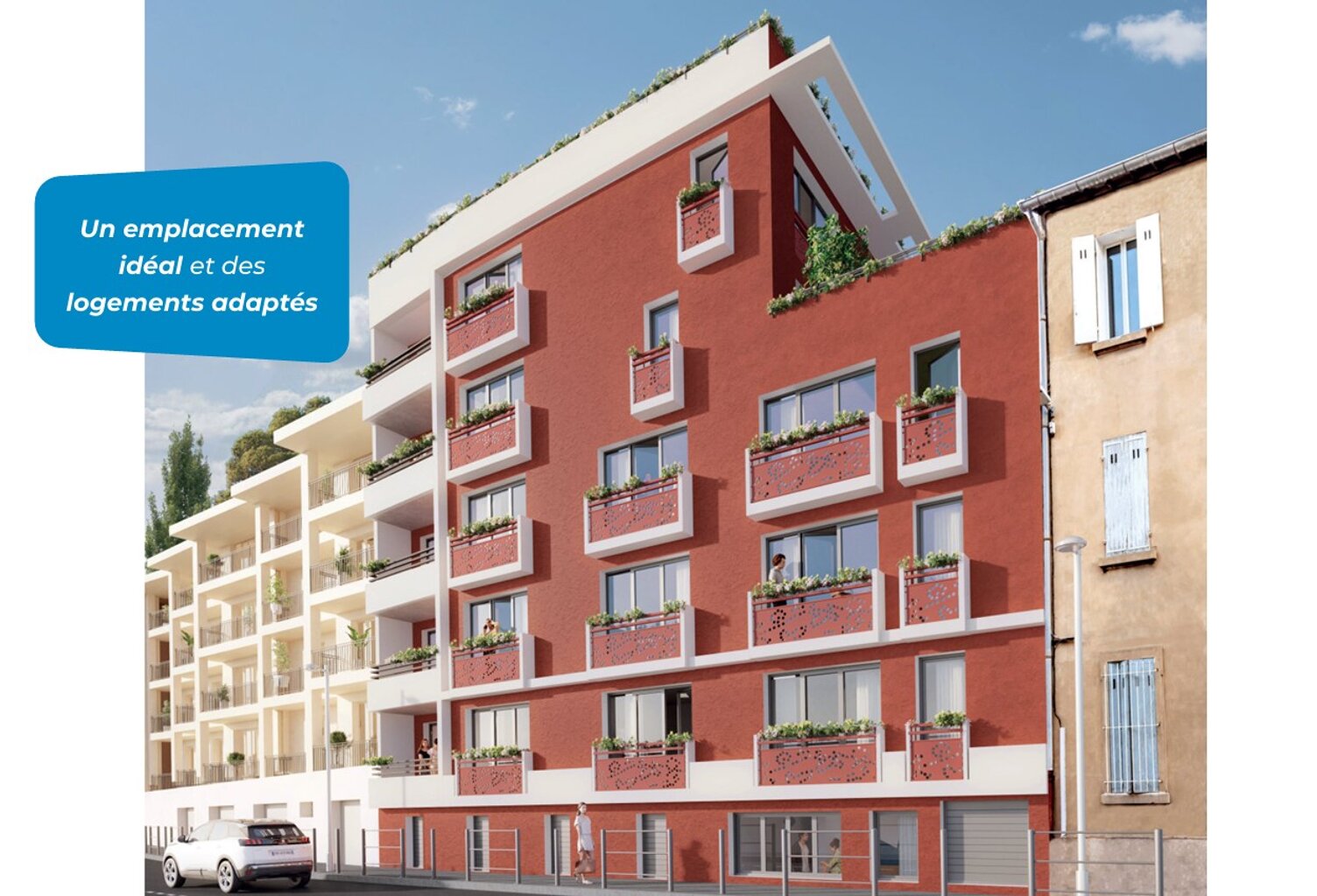 --MARSEILLE 1 PIÈCE NEUF (T1) - PLEIN SUD & RE2020 - CAMPUS 98 — photo 1