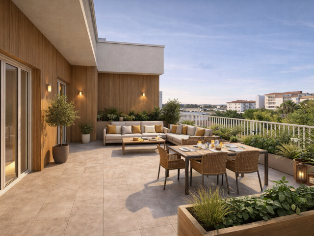 RARE À LA VENTE – T4 AVEC TERRASSE EXCEPTIONNELLE AU CŒUR DE LA TIMONE — photo du bien