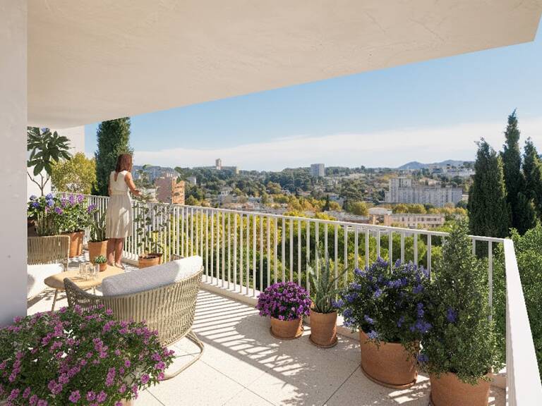 T2 200M DU METRO LA ROSE VUE DEGAGEE 4E ETAGE RESIDENCE NEUVE  — photo 1