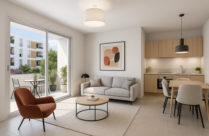 T3 AU 4EME ETAGE QUARTIER BONNEVEINE PROCHE PLAGES — photo 2