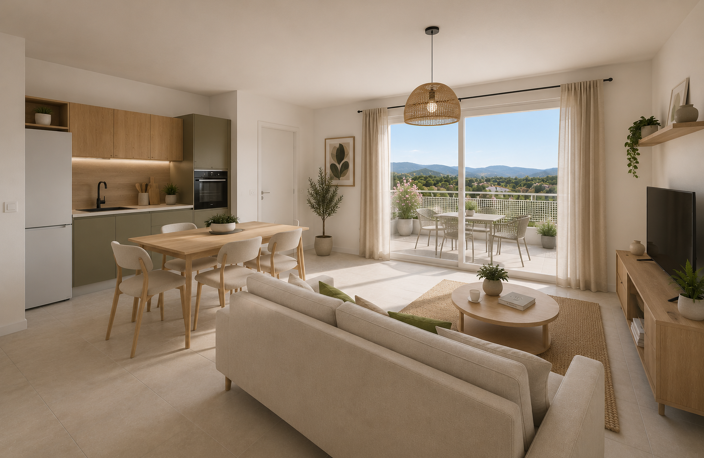 UN T3 MODERNE AVEC EXTÉRIEUR DANS UN CADRE PRIVILÉGIÉ ! — photo 2