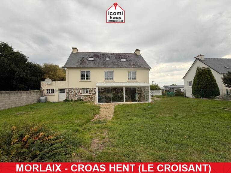 FINISTERE - Morlaix (29600) - A VENDRE - MAISON 90M2 HABITABLE - 149 M2 SURFACE UTILE - 4 CHAMBRES - GRAND GARAGE - SOUS-SOL EXPLOITABLE - 1100 M2 DE TERRAIN CLOTURE- EXCELLENTE ISOLATION - — photo 1