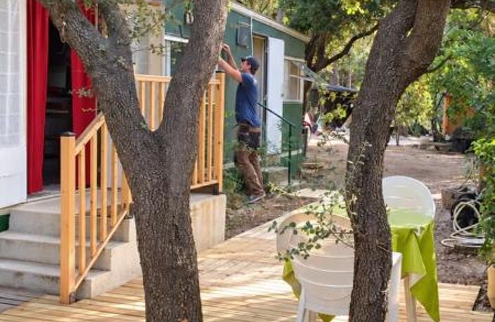 Terrain agricole viabilsé avec mobil home — photo 4