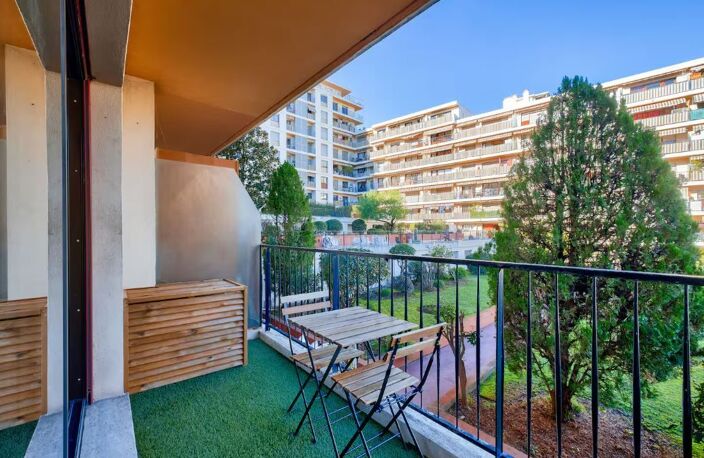 Beau studio avec terrasse, clim rénové récemment vue sur jardin — photo 3