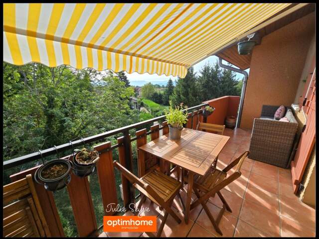 Appartement T4 Duplex 90 m² (110 m² utiles) Vue Mont-Blanc, balcon, cave et deux parkings — photo du bien
