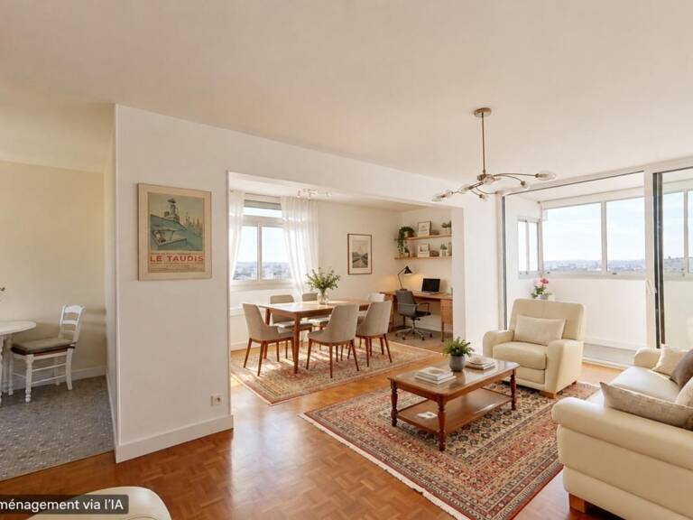 Appartement 3/4 pièces – 87 m² – 12e étage – Vue imprenable – Loggia – Quartier des Coutures — photo 1