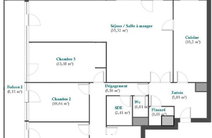 Appartement de 99m2 à louer sur Élancourt — photo 2