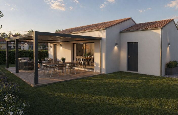 Projet de construction d'une maison 62 m² avec terrain à LE VERNET (03) — photo 2