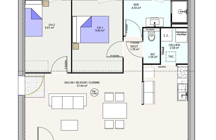 Projet de construction d'une maison 62 m² avec terrain à ISSOIRE (63) — photo 5