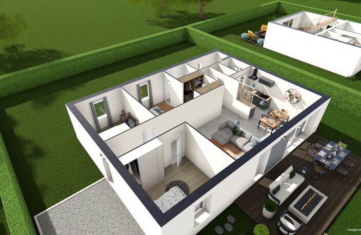 Projet de construction d'une maison 94.11 m² avec terrain à MEZEL (63) — photo 3