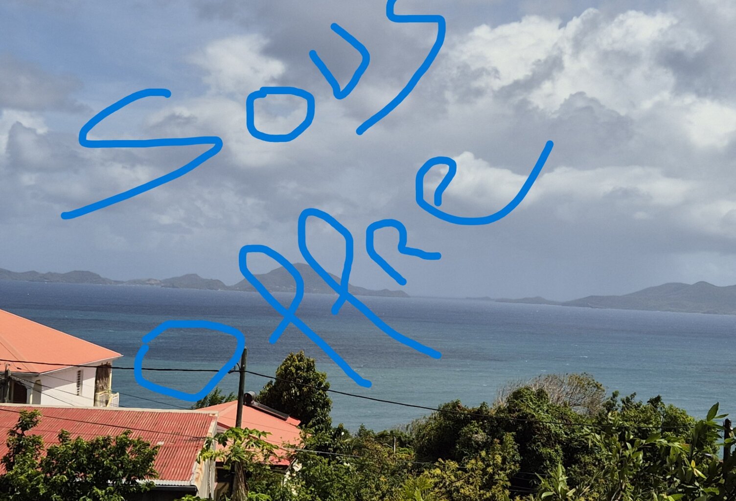 Appartement à venPépites du mois. Deux Appartements plus terrain 800 m², vue panoramique vers les Saintes, à vendre 3 pièces TROIS RIVIERES (971) — photo 1