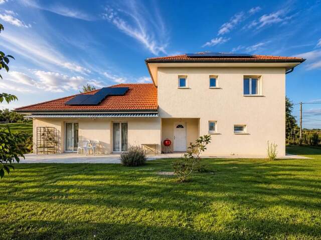 Belle maison familiale avec 4 chambres, grand garage et jardin arboré — photo du bien