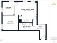 3 pièces en parfait état - 52 m2 + parking - Rue Césaria Évora 75019 Paris — photo 2