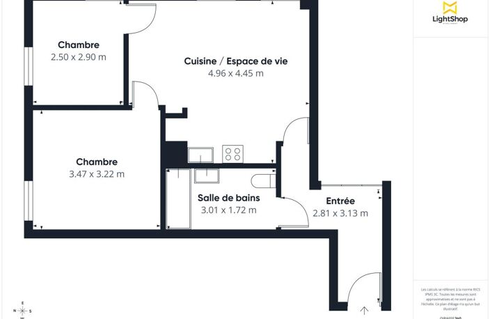 3 pièces en parfait état - 52 m2 + parking - Rue Césaria Évora 75019 Paris — photo 4