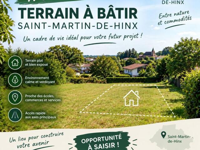 Terrain proposé à Saint-Martin-de-Hinx