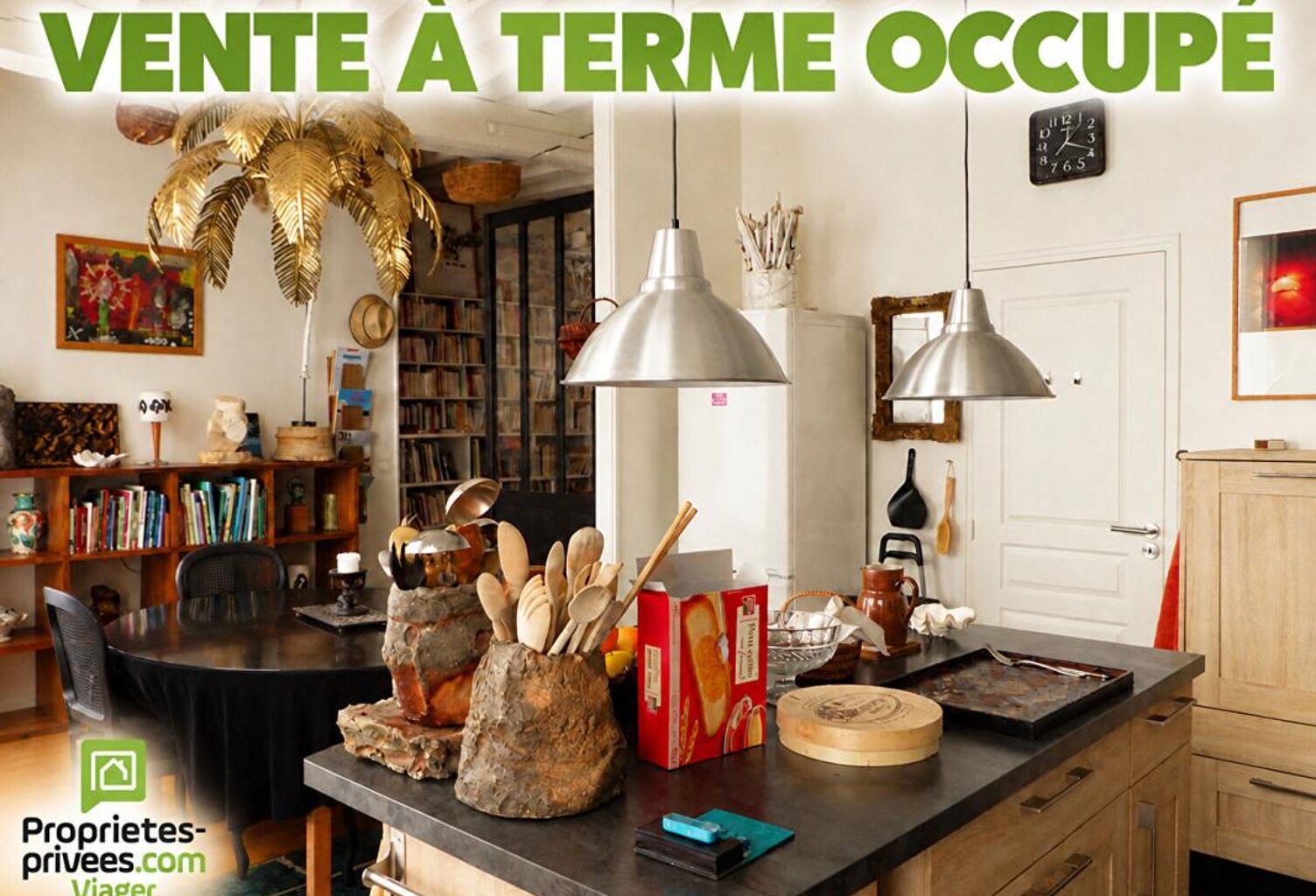 VENTE À TERME OCCUPÉE MAISON D'ARTISTE CHATILLON SUR LOIRE — photo 1