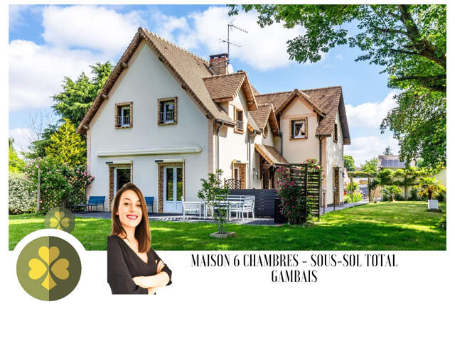 à vendre + Maison Gambais - 215m2 + sous-sol total + dpt Yve — photo du bien