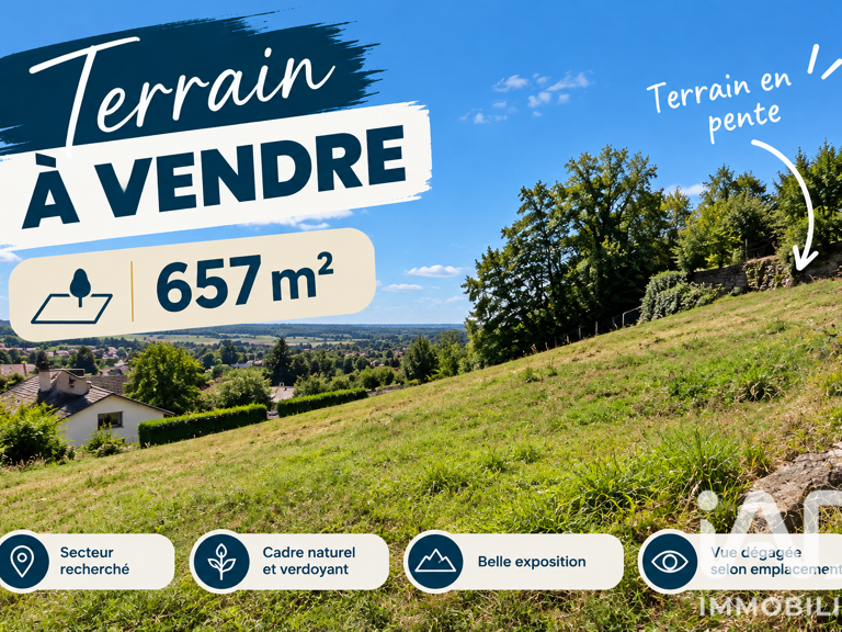 Vente Terrain à bâtir 657 m&sup2; — photo 1