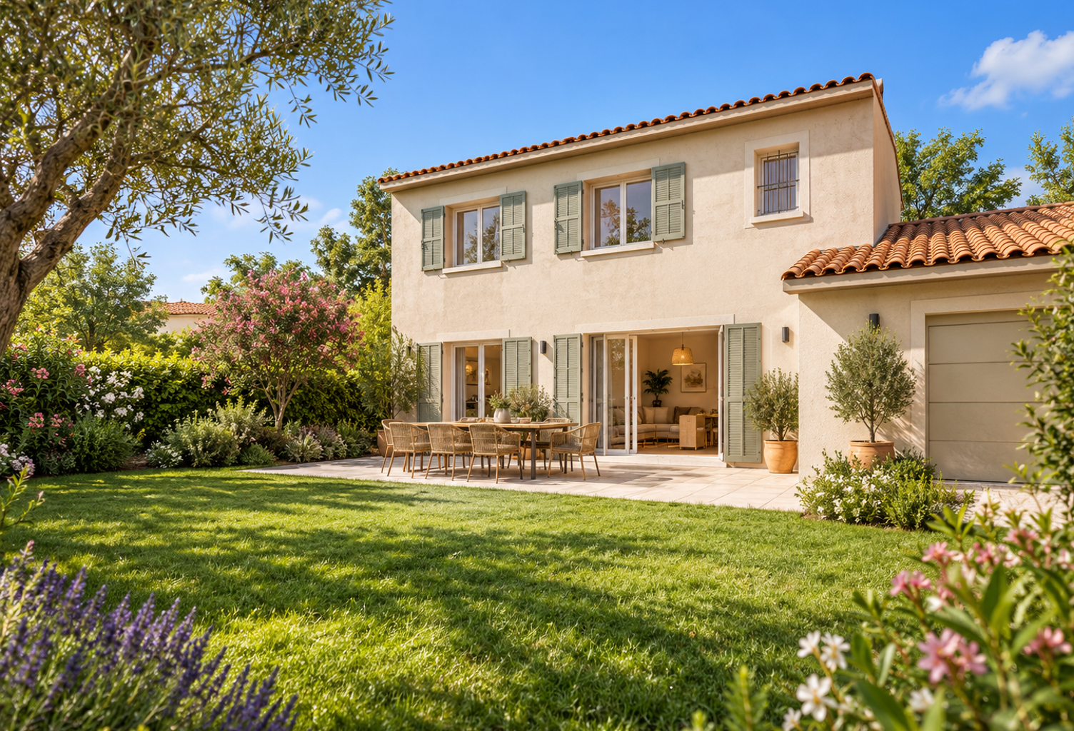 SAINT-ZACHARIE – GRANDE MAISON T4 NEUVE AVEC GRAND JARDIN, TERRASSE ET GARAGE — photo 1
