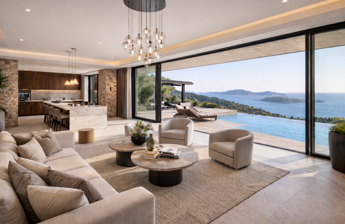 * INCROYABLE VUE SUR LA BAIE DU RAYOL - VILLA T5 AVEC PISCINE A DEBORDEMENT — photo 2