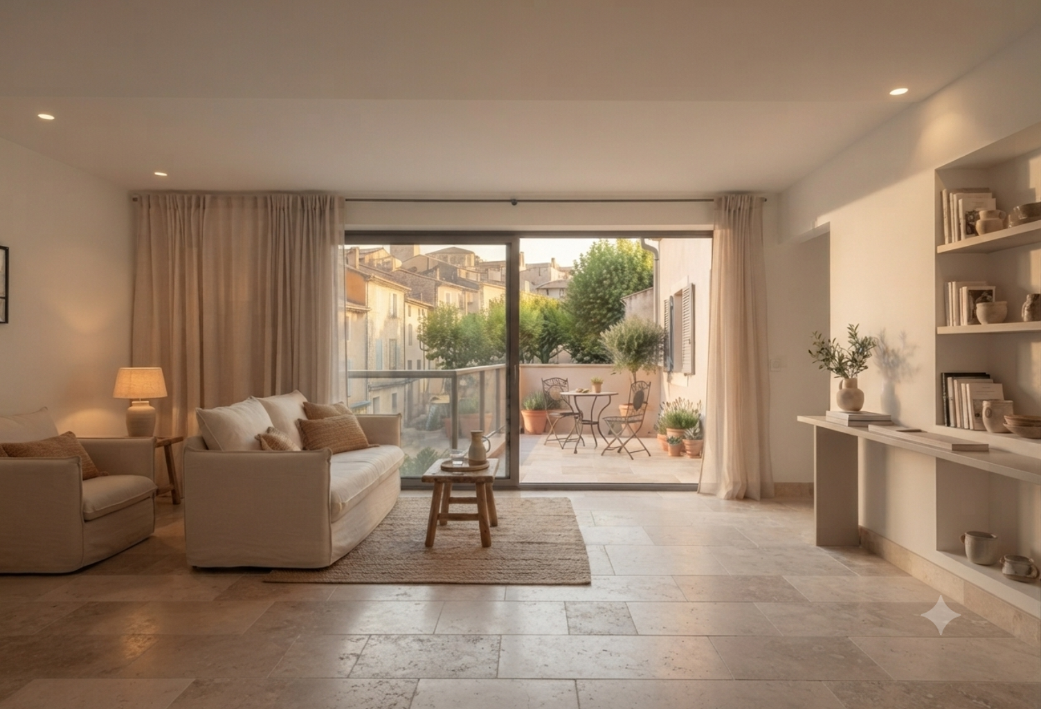 -Superbe appartement traversant de 75 m² avec double terrasse, en dernier étage avec ascenseur — photo 1