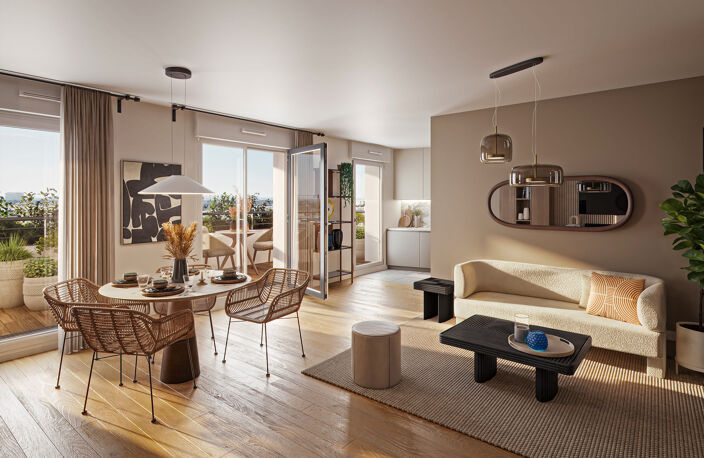 * - A NE PAS MANQUER ! SUPERBE 2 PIECES DANS RESIDENCE AVEC PISCINE A 300 METRES DES PLAGES — photo 2