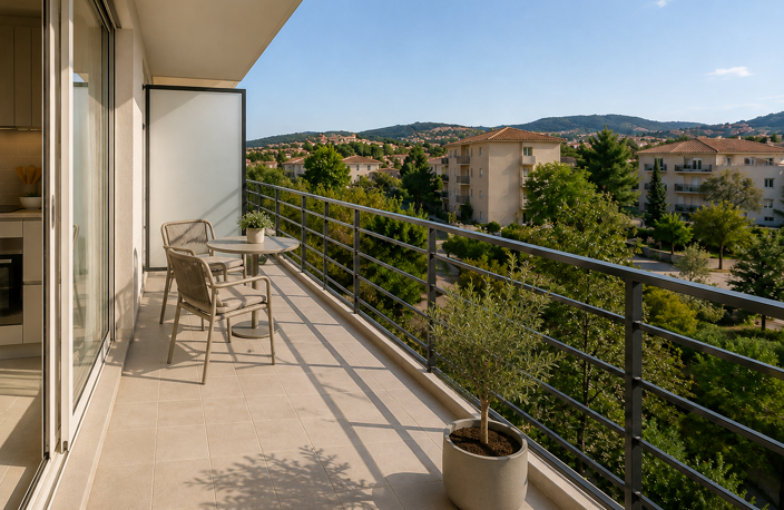 - LE MUY – MAGNIFIQUE APPARTEMENT T2 AVEC TERRASSE A 500M DU CENTRE VILLE — photo 2