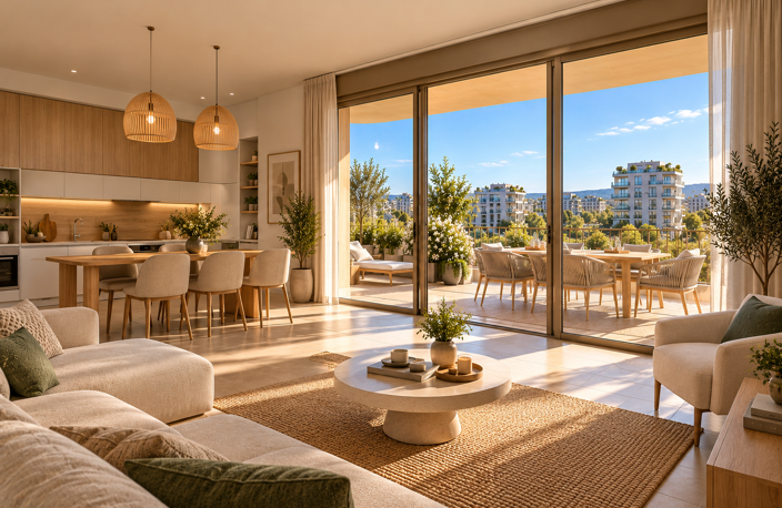 PORT MARIANNE – SUPERBE T3 AU 7? ÉTAGE AVEC 40 M² DE TERRASSES ! — photo 2