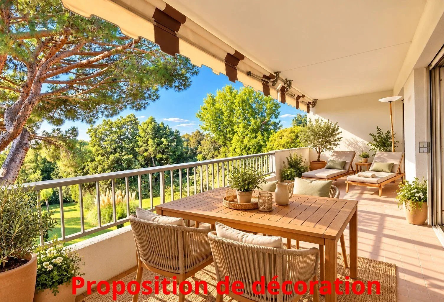 Cannes – Basse Californie | Dernier étage, terrasse plein Sud — photo 1