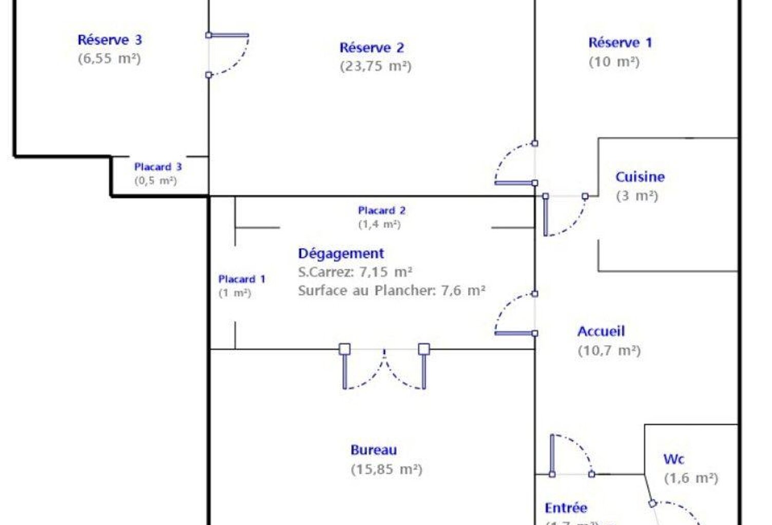 Location Local d'activités 83 m&sup2; — photo 1