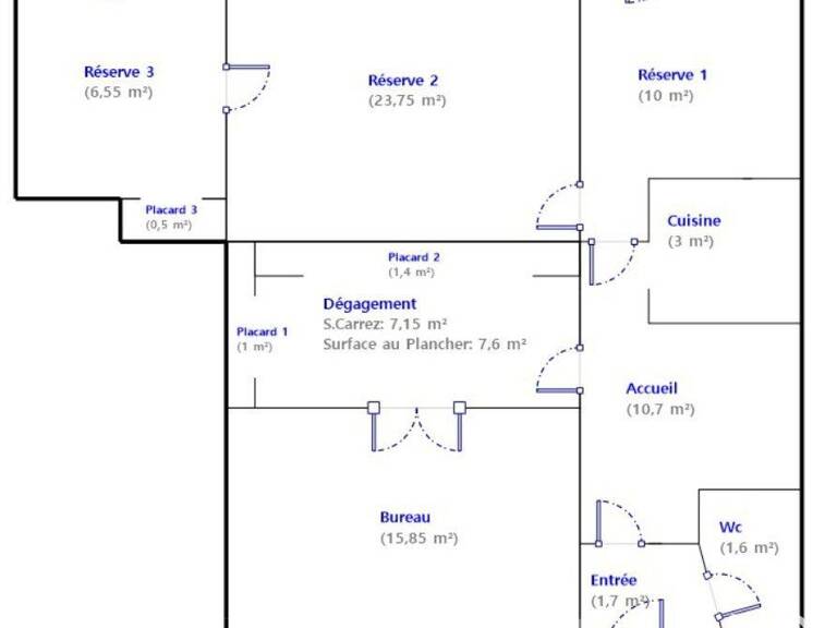 Location Local d'activités 83 m&sup2; — photo 1