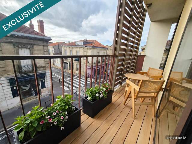Bordeaux Nansouty, Grand T2, balcon plein ouest — photo du bien