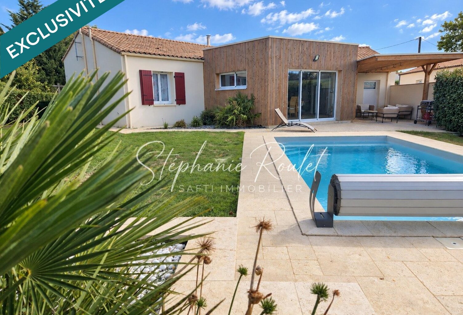 Maison 134 m²  4 chambres  Piscine chauffée  Terrain clos de 1 000 m² — photo 1
