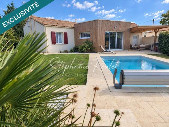 Maison 134 m²  4 chambres  Piscine chauffée  Terrain clos de 1 000 m² — photo du bien