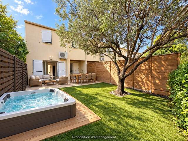 Villa 3 chambres, terrasse jardin, garage, place de parking — photo du bien