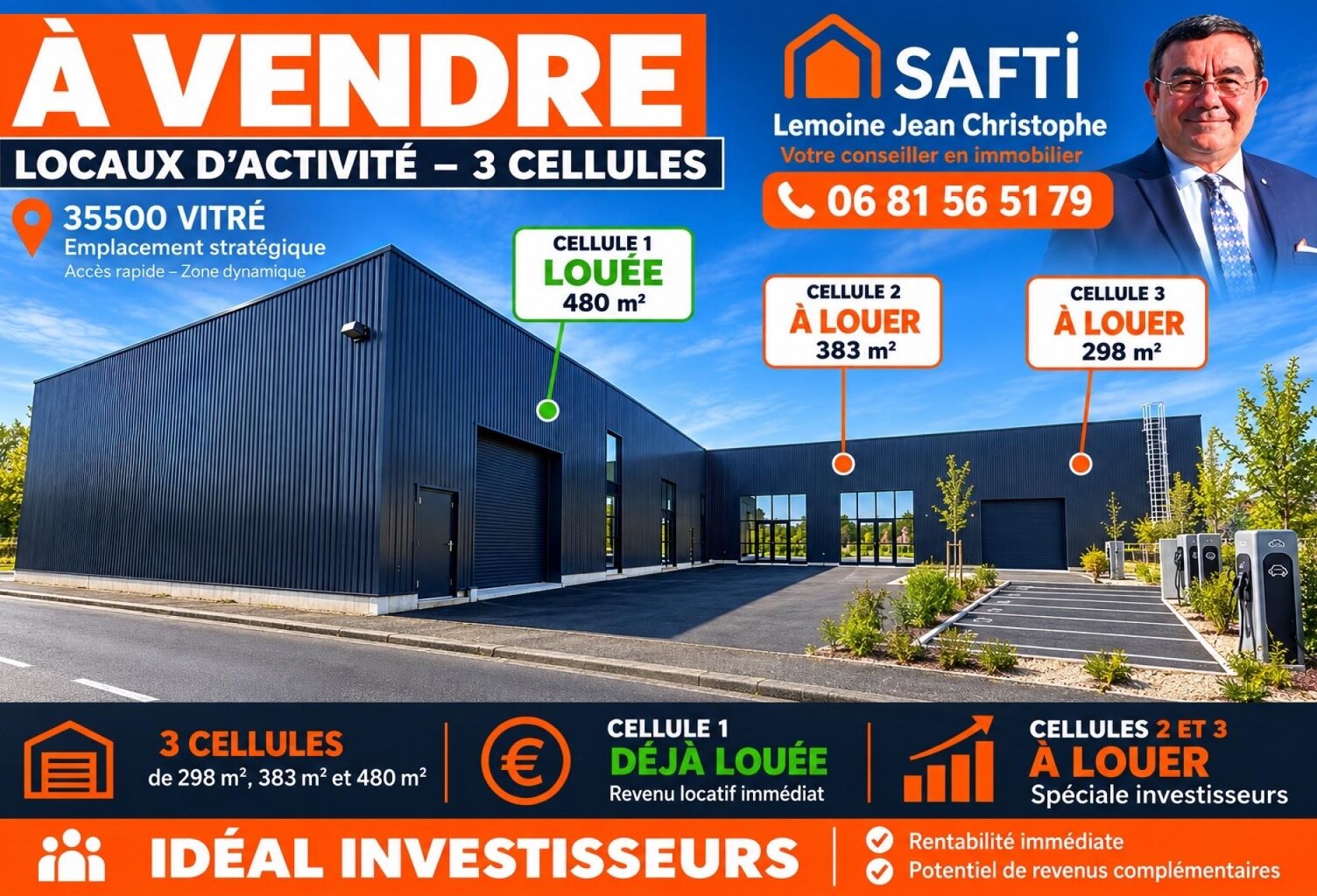 Spécial investisseur,batiment neuf  loué 470 m2 — photo 1