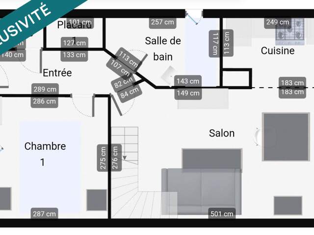 Duplex 2 ch, balcon, parking,Centre et plage à pied — photo du bien
