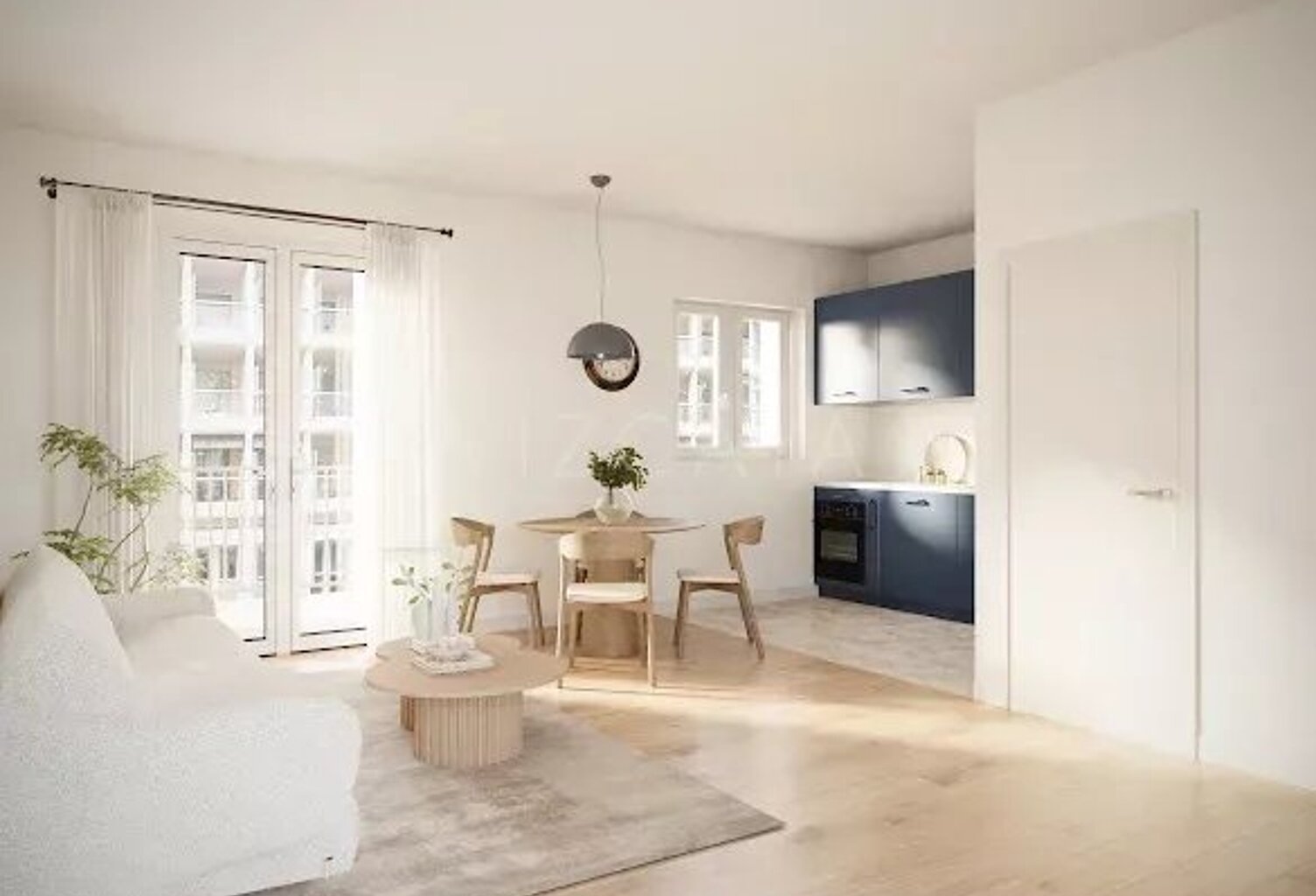 Carré D’or vente studio rénové — photo 1
