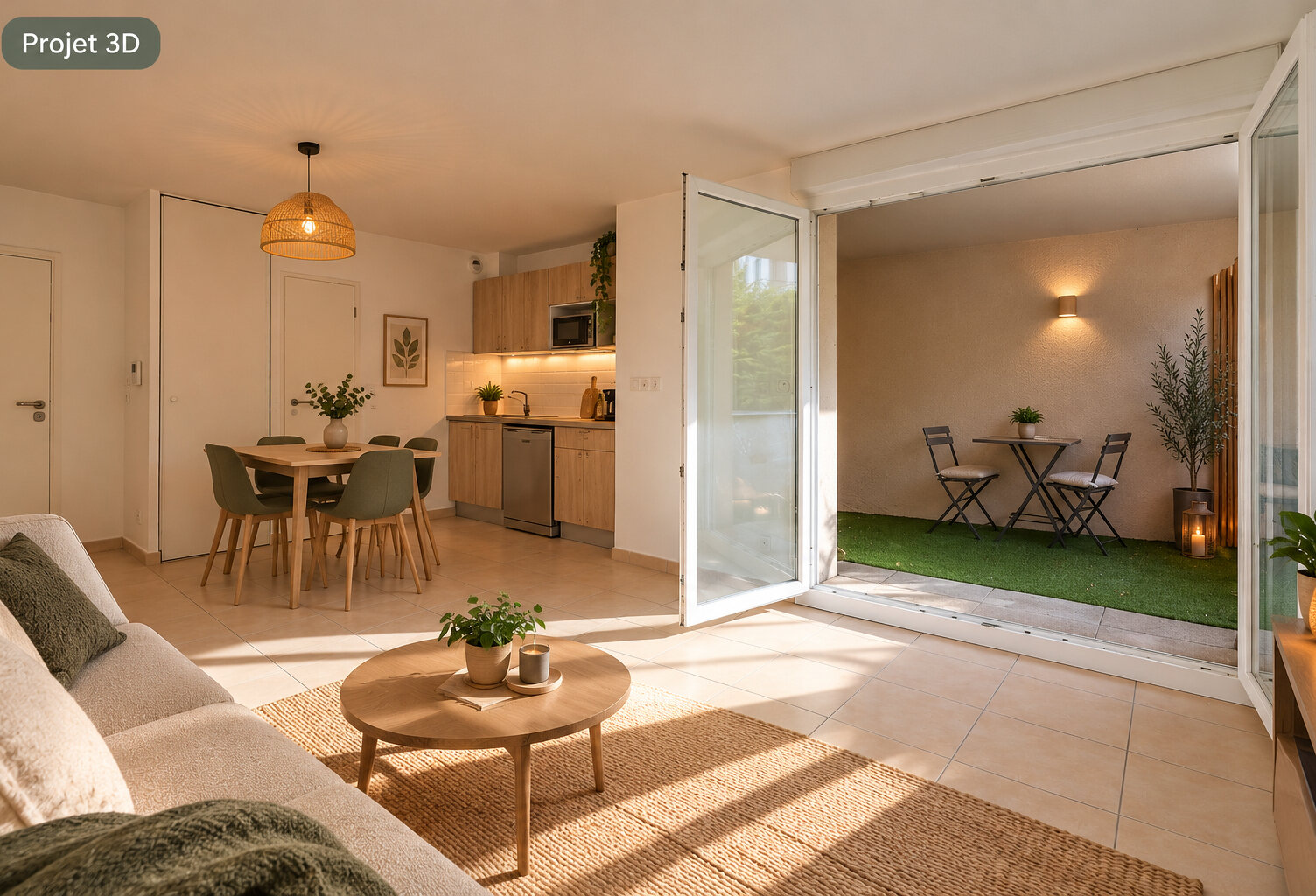 Appartement Lyon 2 pièce(s) 44 m2 — photo 1