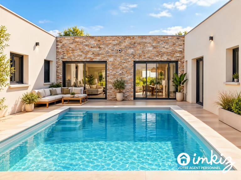 Maison contemporaine 6 pièces avec piscine — photo 1