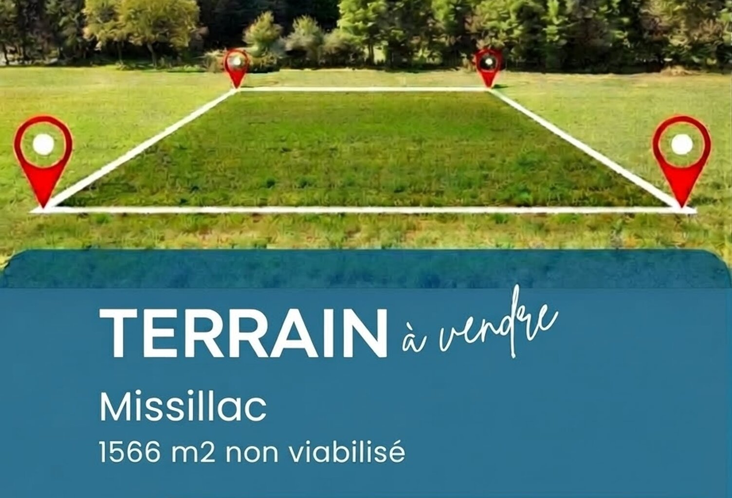 Vente Terrain à bâtir 1 566 m&sup2; — photo 1