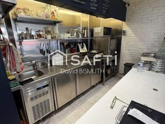 FONDS DE COMMERCE RESTAURANT 51 M2 SANS EXTRACTION RUE LOUISE MICHEL A LEVALLOIS EN ACTIVITE DEPUIS 20 ANS — photo du bien