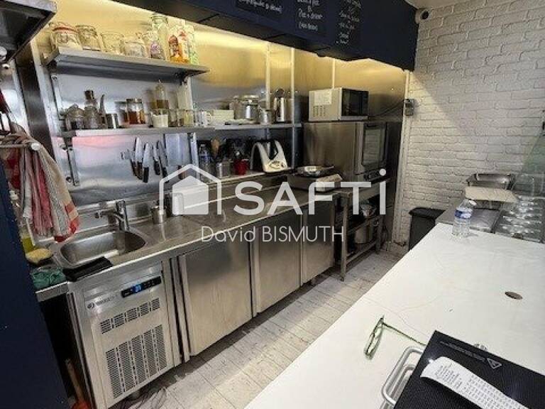 FONDS DE COMMERCE RESTAURANT 51 M2 SANS EXTRACTION RUE LOUISE MICHEL A LEVALLOIS EN ACTIVITE DEPUIS 20 ANS — photo 1