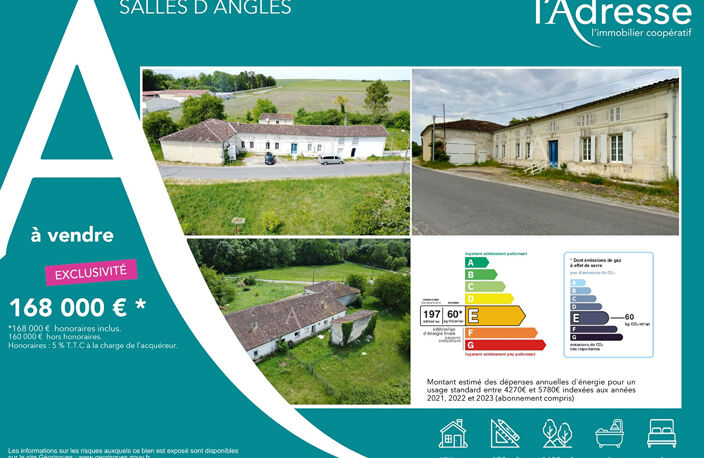 Maison Salles D'Angles 4 chambres 1400 m2 — photo 4