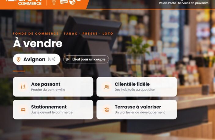 Tabac presse FDJ PMU relais poste - axe passant — photo 2