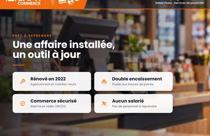 Tabac presse FDJ PMU relais poste - axe passant — photo 4