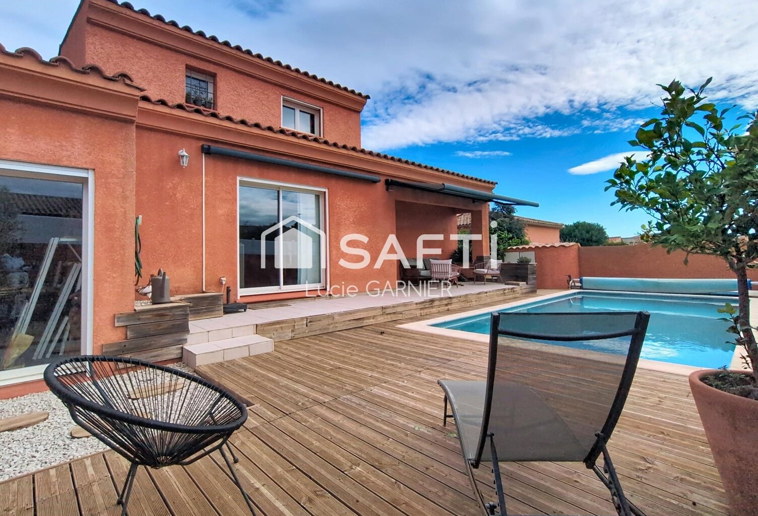 villa 188 m², séjour 71 m², 6 pièces, piscine chauffée sur terrain arboré de 510 m² — photo 1