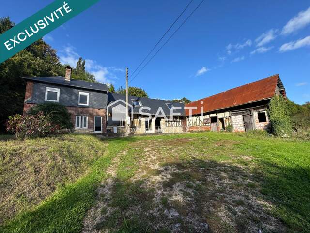 MAISON NORMANDE À RÉNOVER SUR TERRAIN DE 4155 M2. — photo du bien