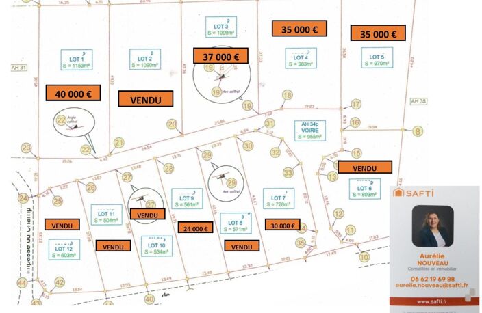 Terrain constructible et viabilisé - 970 m² — photo 2