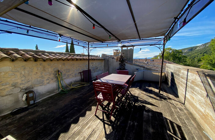 Achat / Vente Maison de Village de Caractère 160 m2 — Seynes (30320 - Proche Uzès) — Terrasse Tropézienne 33 m2, Cour, Garage & DPE A — photo 5